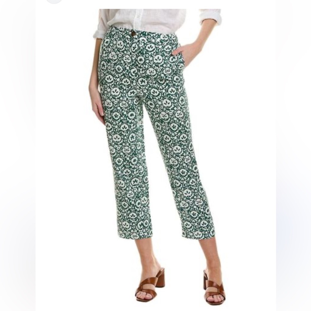 New Boden green white pants